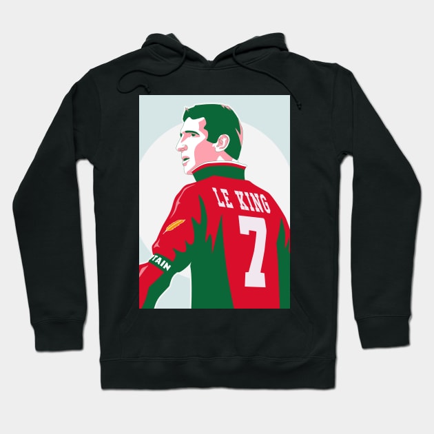 Cantona 7 Le King Manchester Home Hoodie by Culture-Factory